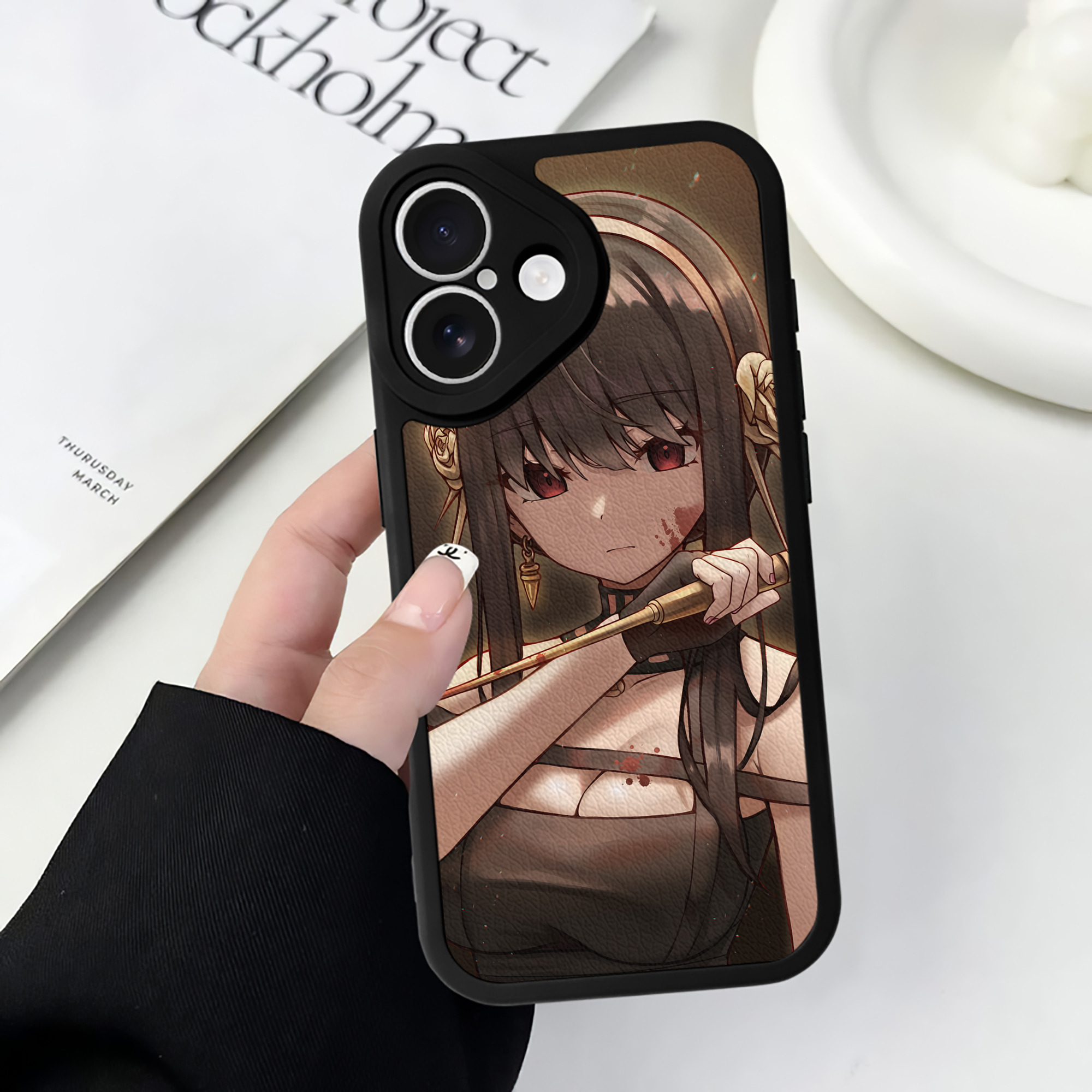 （画像用） SPY×FAMILY间谍家家酒 【iPhone 16シリーズ対応】シリコンスマホケース（レザー調） 材質：シリコン